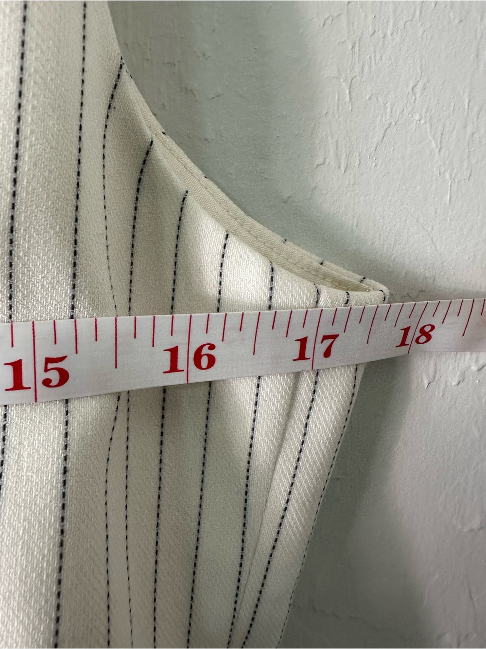 Abercrombie & Fitch White Pinstripe Button-Front Camisole - Picture 9 of 15